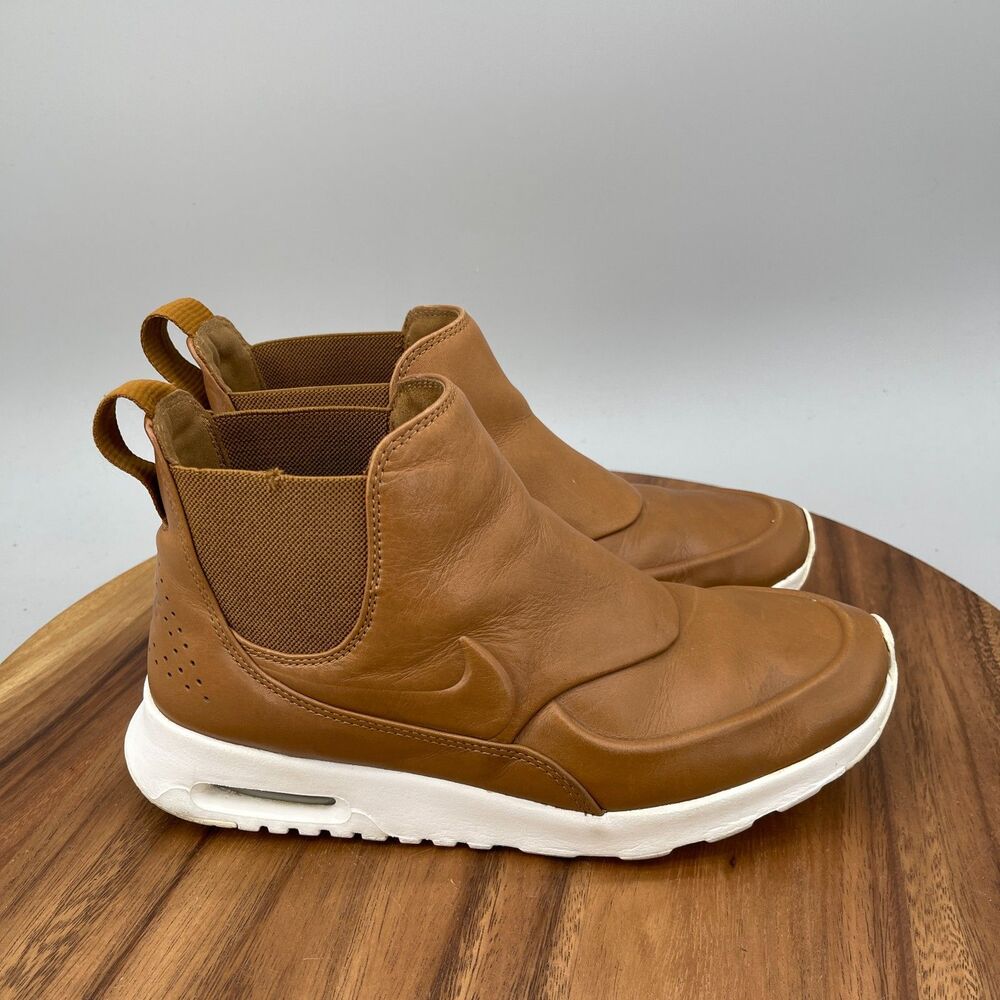 Nike Air Max Thea Shoes Womens Size 8 Brown Leather Mid Comfort Walking Sneakers
